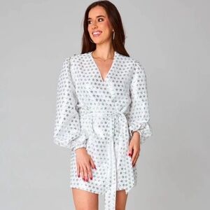 Buddy Love Star Sequin Wrap Dress